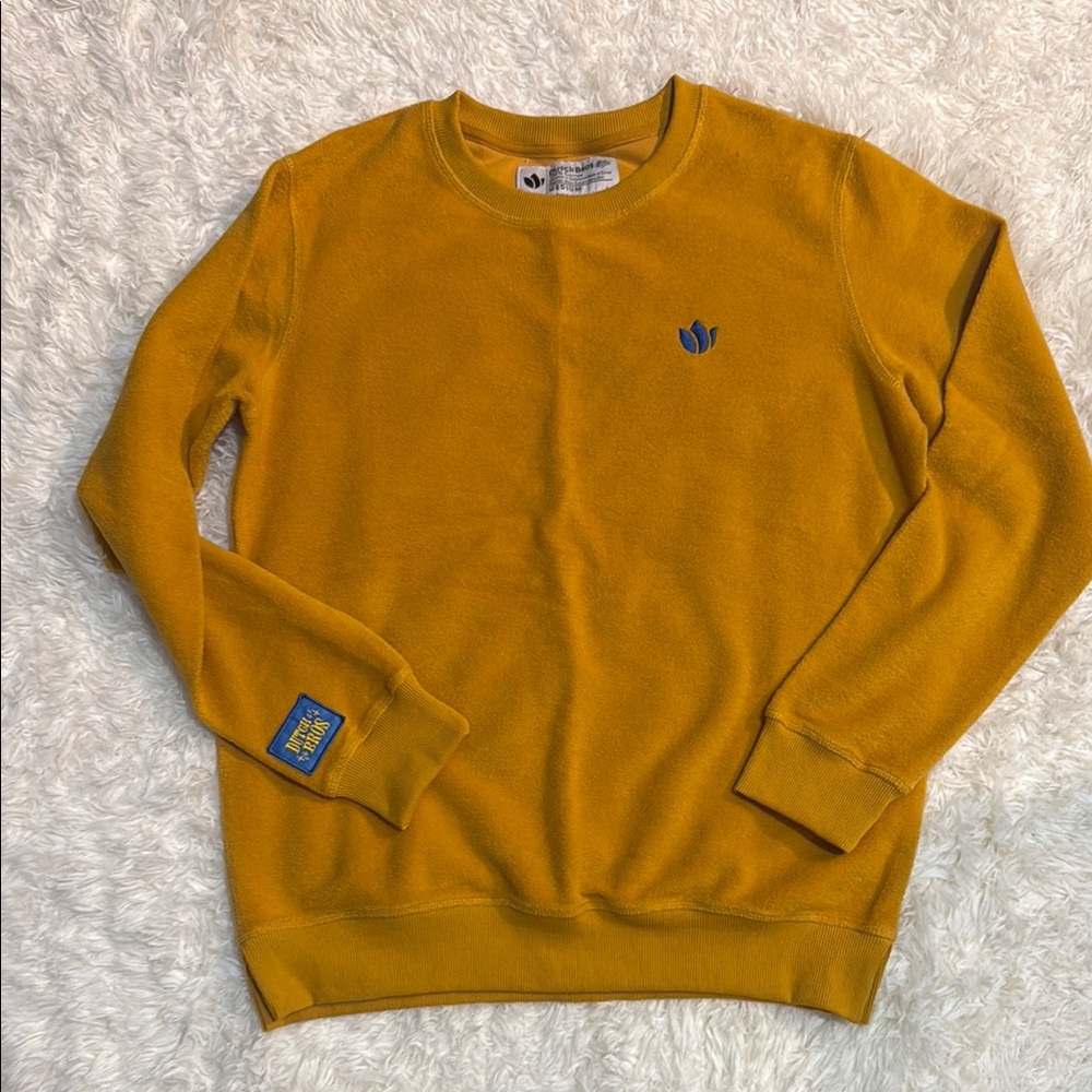 Dutch Bros Mustard Yellow Sweater